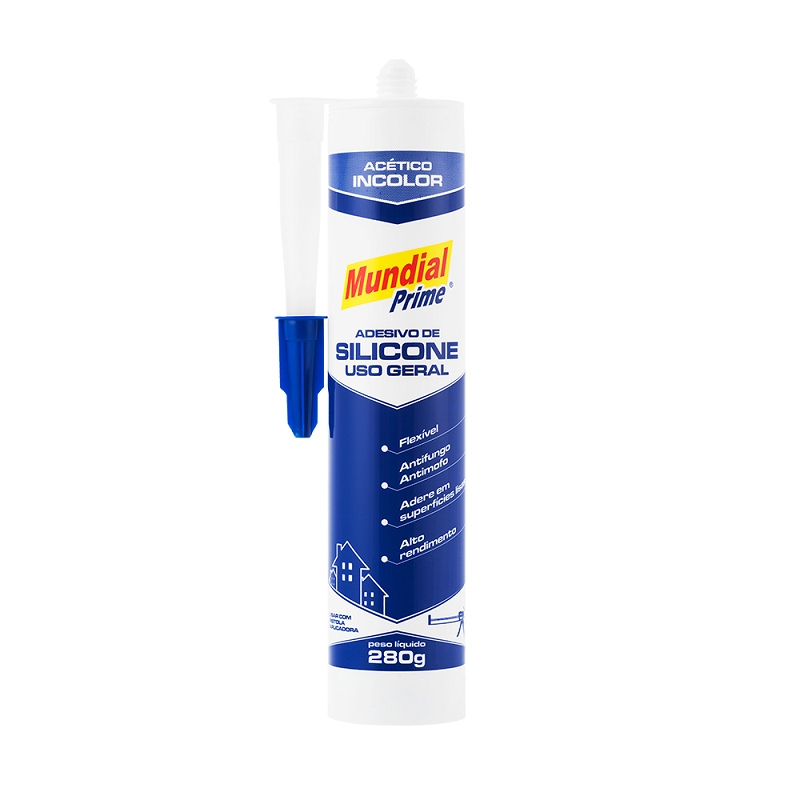 Silicone Acético Incolor 260g Mundial Prime