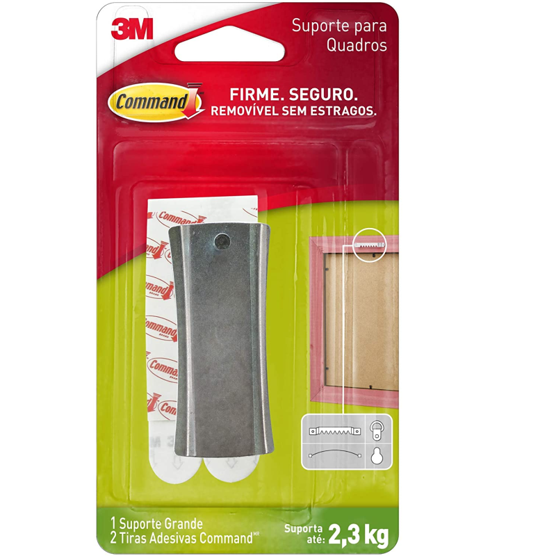 Suporte Adesivo Para Quadros Command 3m