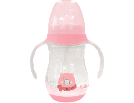 Copo com Alça Ursinho 250ml Rosa Buba