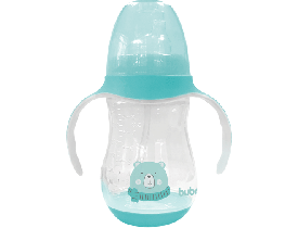 Copo com Alça Ursinho 250ml  Azul Buba