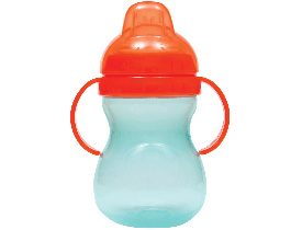 Copo com Alça 350ml Azul e Laranja Buba