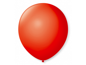 Balão N7 Liso Vermelho Quente Pacote com 50 unidades São Roque