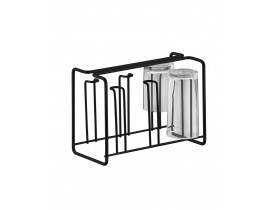 Suporte para 6 Copos Preto Fosco Future