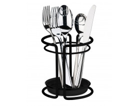 Suporte para Utensílios e Talheres Preto Fosco Future