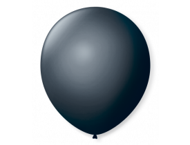 Balão N7 Liso Preto Ebano Pacote com 50 unidades São Roque