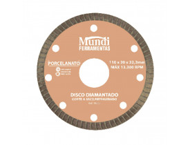 Disco Diamantado para Porcelanato Extra Fino 4.3/8'' Mundi Ferramentas