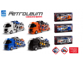 Brinquedo Caminhão Cegonheira Petroleum Roma Cor Sortida