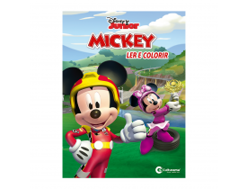 Livro Ler e Colorir Mickey  Aventura Sobre Rodas Culturama