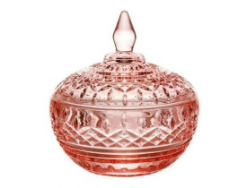 Potiche Decorativa Cristal Lys 14X15cm Rosa Wolff