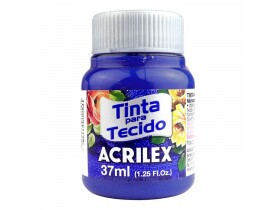 Tinta para Tecido Fosca 37ml Azul UltramarAcrilex