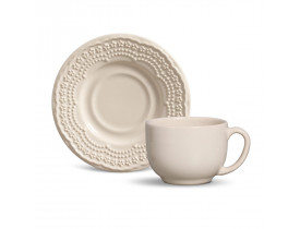 Xícara de Chá Madeleine Cru 161ml Porto Brasil