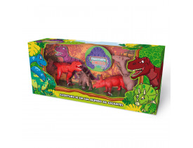 Brinquedo Dinossauro Amigo com 4 Peças Super Toys