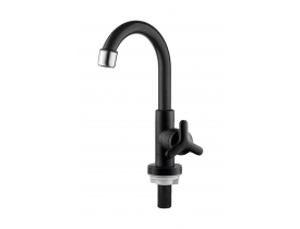 Torneira para Lavatório Bica Alta Sicília Preta Herc
