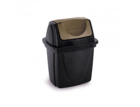 Lixeira Ecoblack Basculante 6,5 litros 18X23X29cm Plasútil