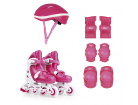 Kit Roller Infantil Tamanho 34-37 Rosa Mor