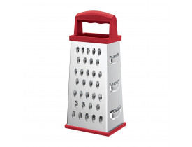 Ralador 4 Faces 8'' Inox Vermelho Euro