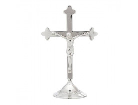 Crucifixo de Metal com Base 21cm Rojemac