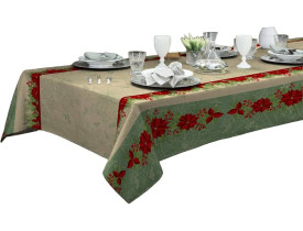 Toalha De Mesa Linhão Natalina 1,40m x 2,10m- Casa Bene