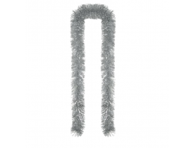 Festão Metalizado 2 metros x 10cm Prata D&A