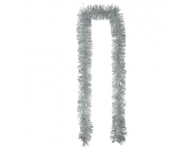 Festão Metalizado 2 metros x 10cm Prata D&A