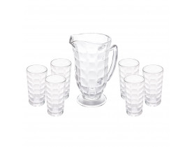 Conjunto de Jarra e Copos 7 Peças Xadrez Lyor