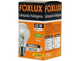 Lâmpada Halógena 42w Foxlux