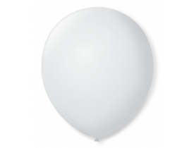 Balão N7 Liso Branco Polar Pacote com 50 unidades São Roque