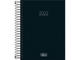 Agenda Espiral 2022 Pepper Preta Tilibra