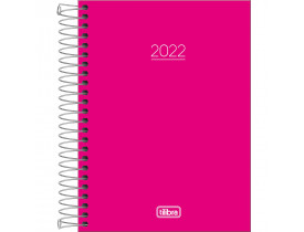Agenda Espiral 2022 Pepper Rosa Tilibra