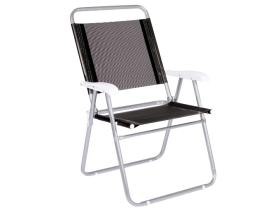 Cadeira Master Alumínio Plus Preta Mor