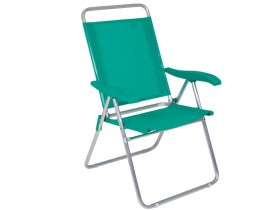 Cadeira Reclinável Boreal Alumínio 4 posições Anis Mor