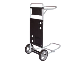Carrinho de Praia com Extensão para Caixa Térmica Preta Mor