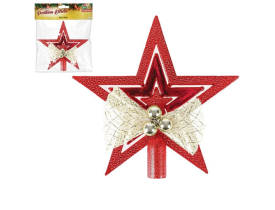 Ponteira Estrela c/Laço Art Christmas 