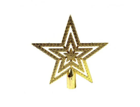 Ponteira Estrela 9,5cm Dourada D&A