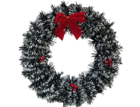 Guirlanda 36cm Festão Com Laço Art Christmas