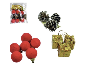 Kit 12 Pendentes Natal Master Christmas