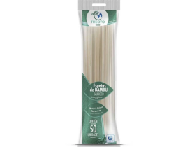 Palito para Espeto de Madeira com 50 unidades Theoto