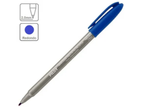 Marcador Permanente 2.0mm Ponta Media Azul - Pilot