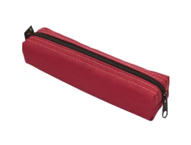 Estojo Médio Em Lona Vermelho Reflex