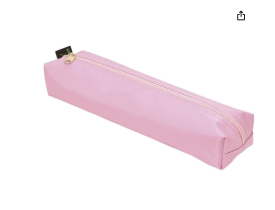 Estojo Médio Em Lona Rosa Pastel Reflex