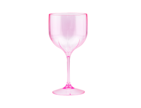 Taça Gin 510ml Gotas Rosa Cristal Inusi 