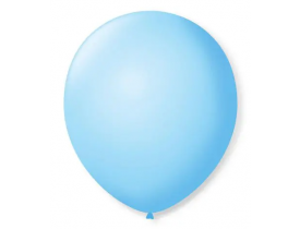 Balão N7 Liso Azul Baby Pacote com 50 unidades São Roque