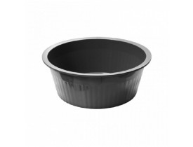 Bacia Canelada 13,5 litros Preta Plasvale