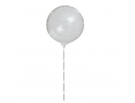 Balão Bubble com Led Branco | Cromus Festas