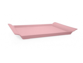 Bandeja Lea Grande Rosa Quartzo 29X44cm Ou Martiplast