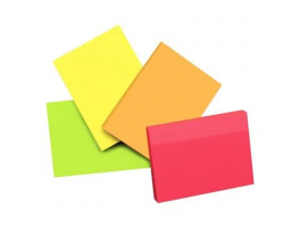 Bloco Adesivo 38x50mm 4 Cores Neon 200 Folhas Keep