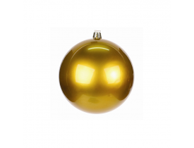 Bola de Natal Metalizada 6cm com 3 unidades Dourada D&A