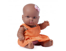 Boneca Super Toys Nenequinha Com Vestido Laranja 