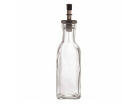 Garrafa para Azeite 270ml de Vidro com Tampa Preto Lyor