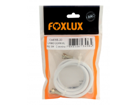 Cabo Coaxial Foxlux - RG 59 1 metro